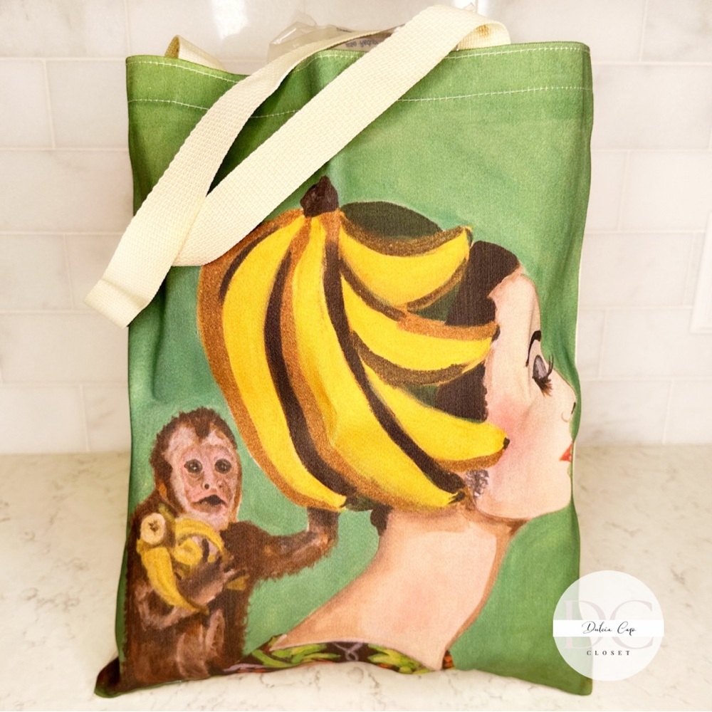 Fabric hand painted Lean Cuisine Bag